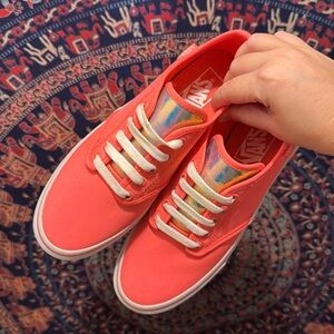 Brand new watermelon pink Vans
